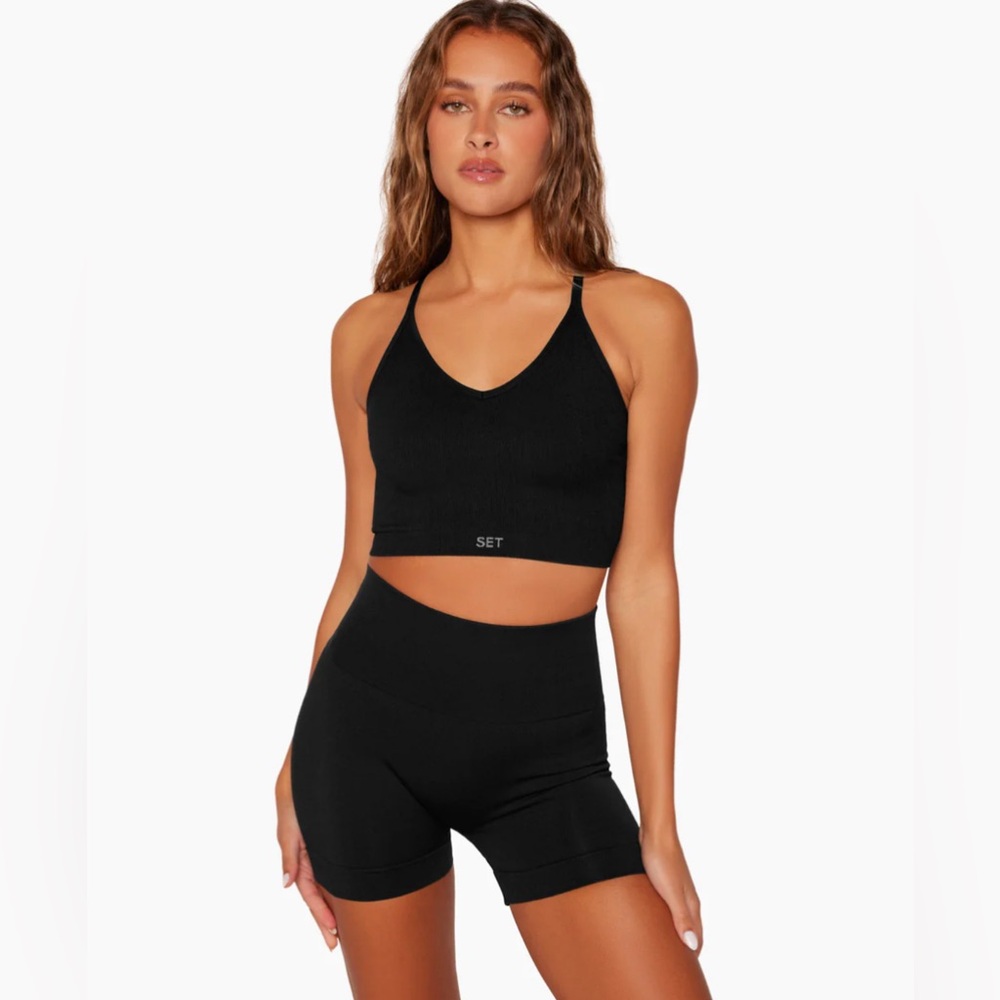 Set Active sculptflex ribbed v bra